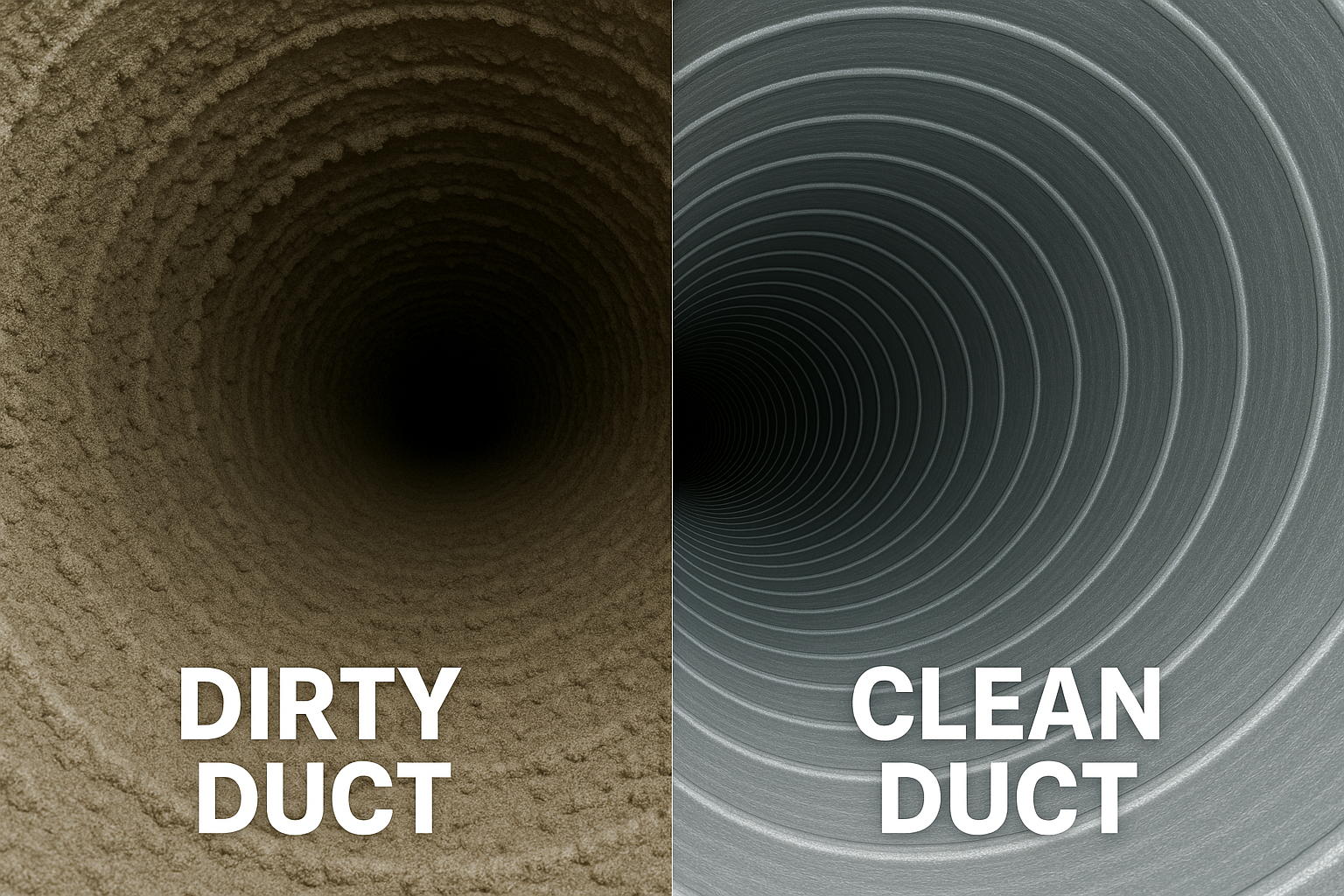 dirty vs clean airducts